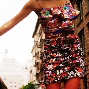 Zara Multicolor Floral Skirt